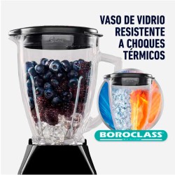 LICUADORA OSTER VASO VIDRIO TECLA NEGRA