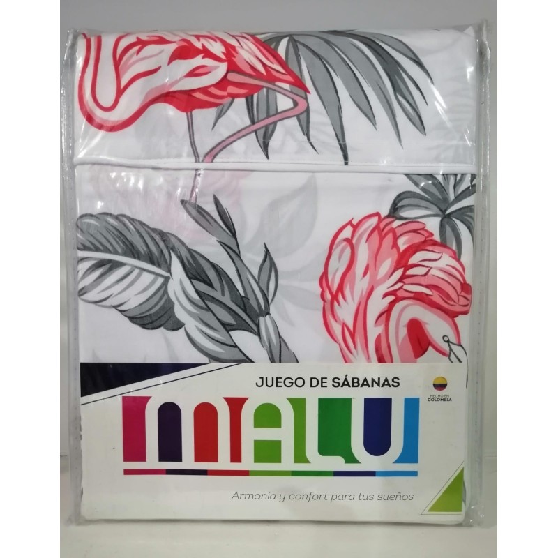 SABANA MALU UNICOLOR DOBLE 1.40 MTS.