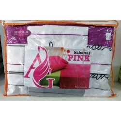 SABANA PINK INFANTIL 1.00 CMTS. SENCILLA