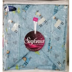 SABANA SINFONIA ESTAMPADA INFANTIL 1.40