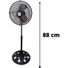 VENTILADOR ABANICO NEGRO 10"