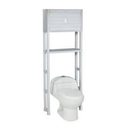 ESTANTE ORGANIZADOR BAÑO GRIS H