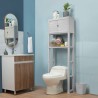 ESTANTE ORGANIZADOR BAÑO GRIS H