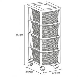 CAJONERO RATTAN 4G LIL ROS FUC